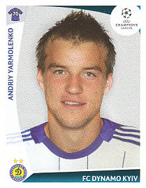 Andriy Yarmolenko Dynamo Kyiv samolepka UEFA Champions League 2009/10 #393